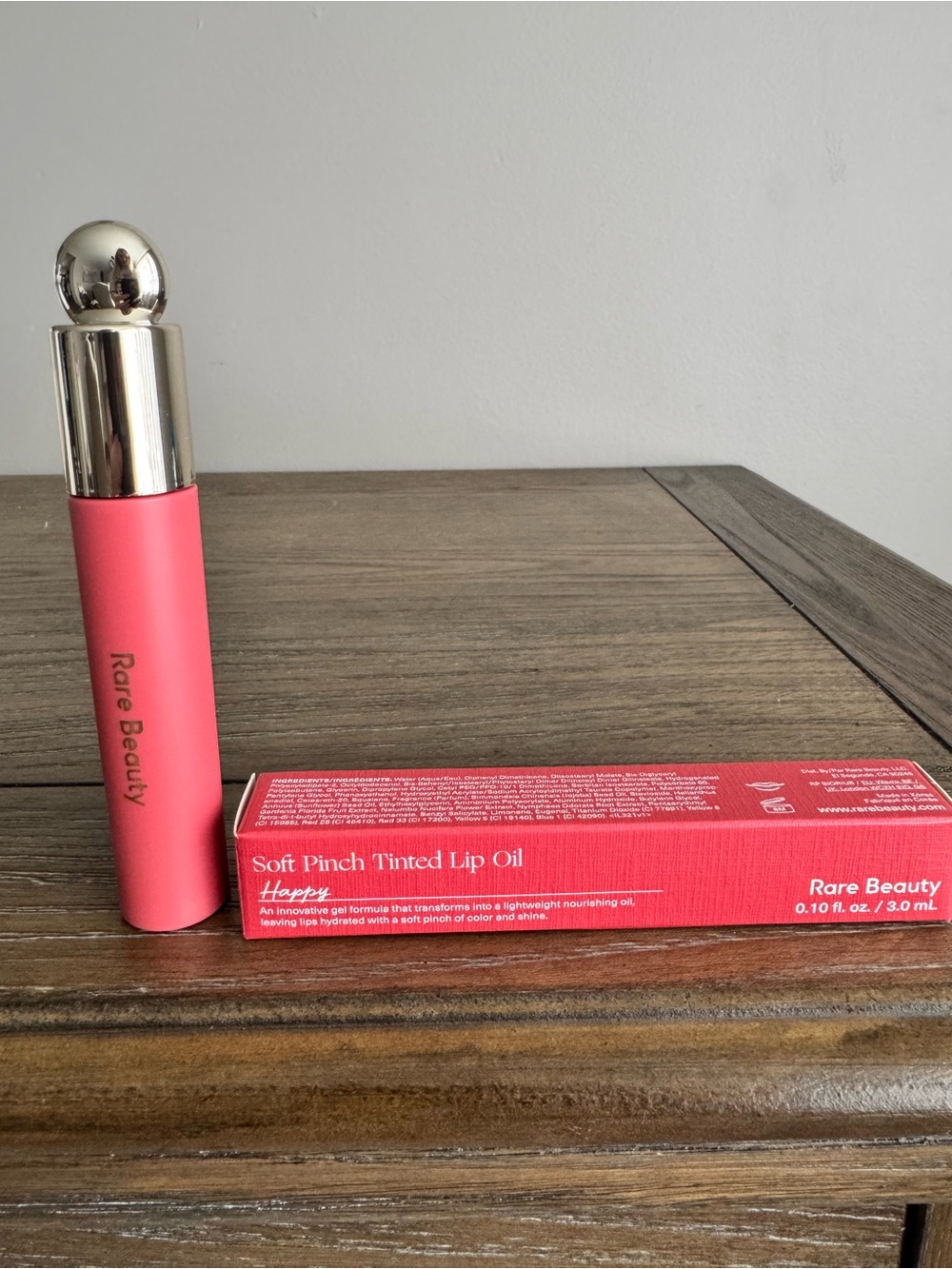 Rare Beauty Soft Pinch Tinted Lip Oil — Happy Pink Shade